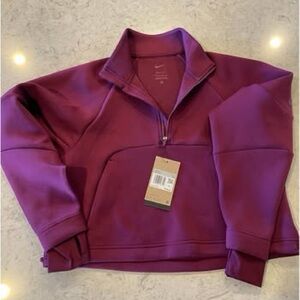*NEW* Nike Dri-FIT Half-Zip Training Top Magenta Women's XS